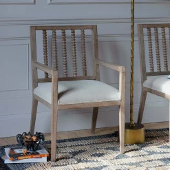 Graham & Green Abacus Linen Armchair