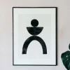 Graham & Green Abstract Person Print