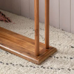 Graham & Green Acacia Wooden Towel Stand
