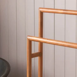 Graham & Green Acacia Wooden Towel Stand