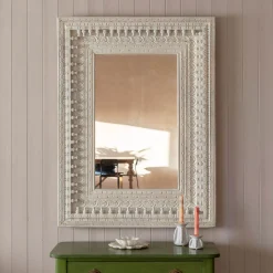 Graham & Green Adah Wooden Carved Wall Mirror
