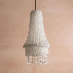 Graham & Green Adara Clear Beaded Pendant Light