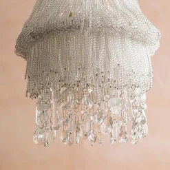 Graham & Green Adara Clear Beaded Pendant Light