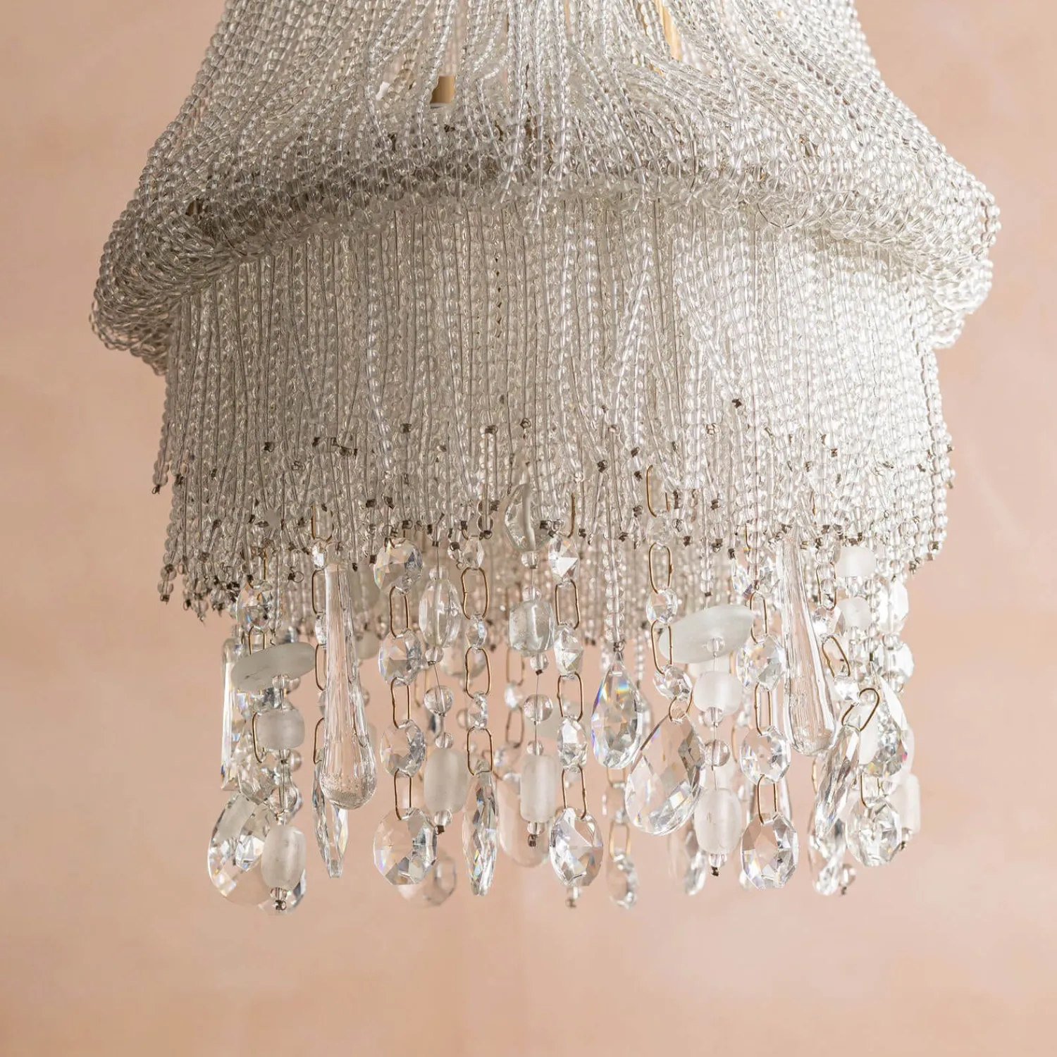 Graham & Green Adara Clear Beaded Pendant Light