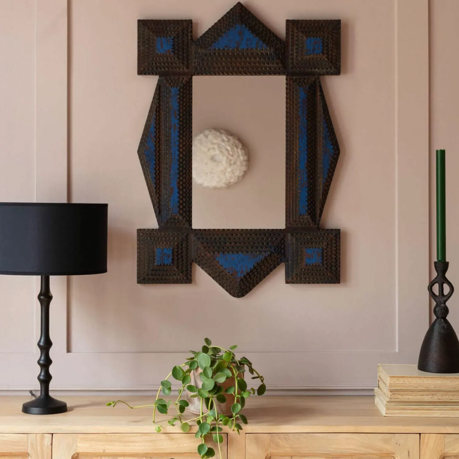 Graham & Green Ako Wooden Wall Mirror