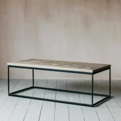 Graham & Green Albie Iron and Wood Coffee Table