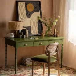 Graham & Green Alice Green Three Drawer Desk