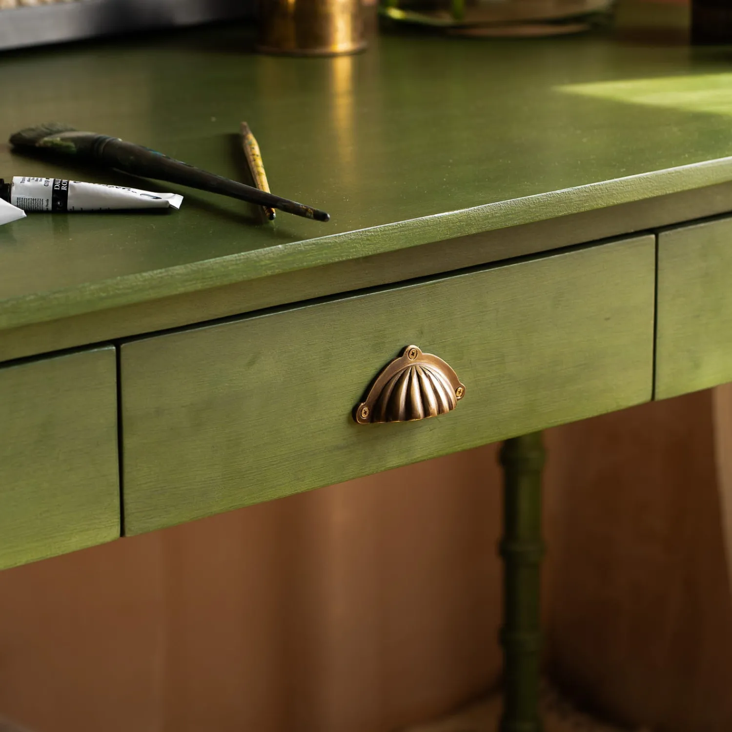 Graham & Green Alice Green Three Drawer Desk