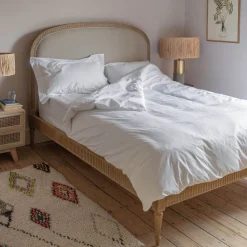 Graham & Green Alize King Size Natural Linen Bed
