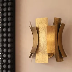 Graham & Green Alonso Gold Curve Wall Light