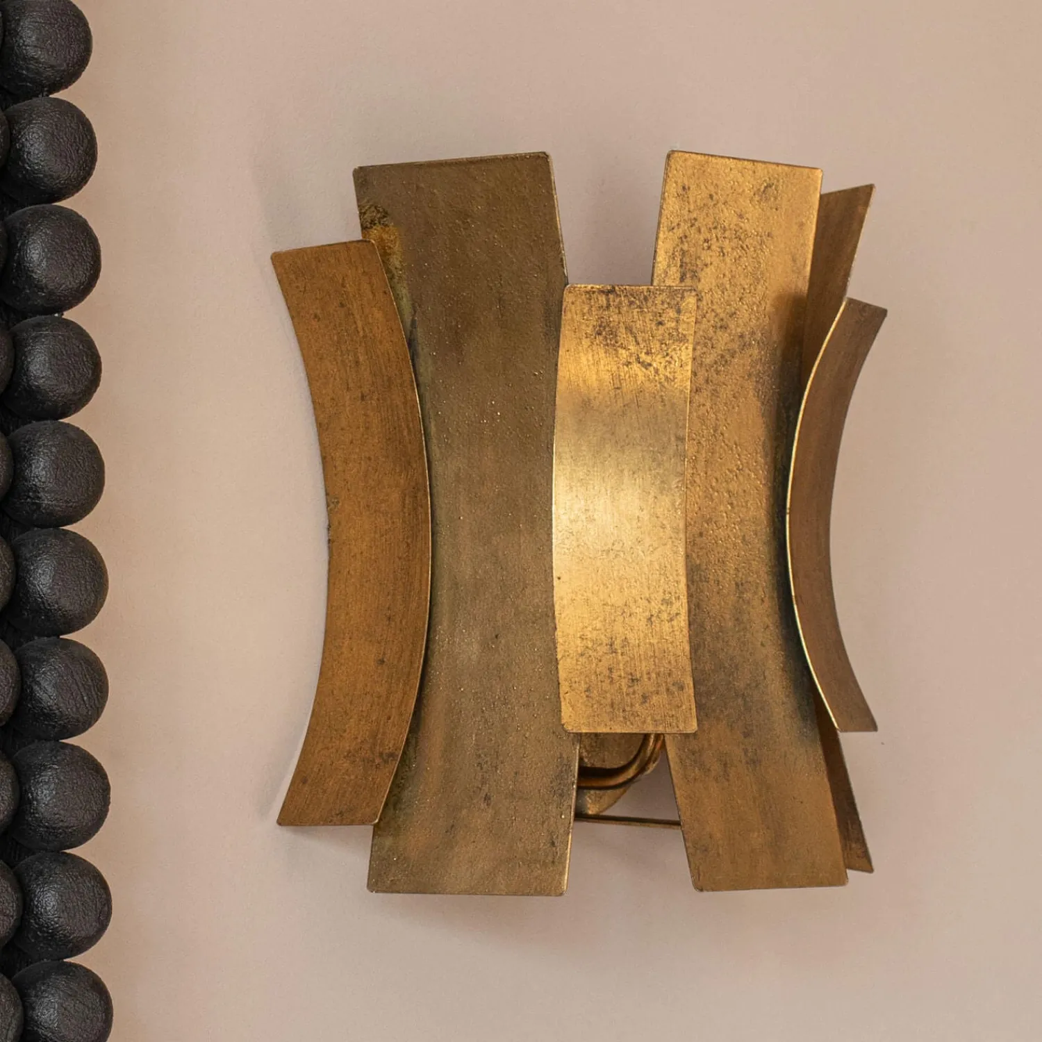 Graham & Green Alonso Gold Curve Wall Light