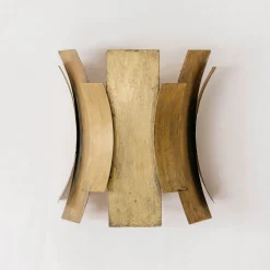 Graham & Green Alonso Gold Curve Wall Light