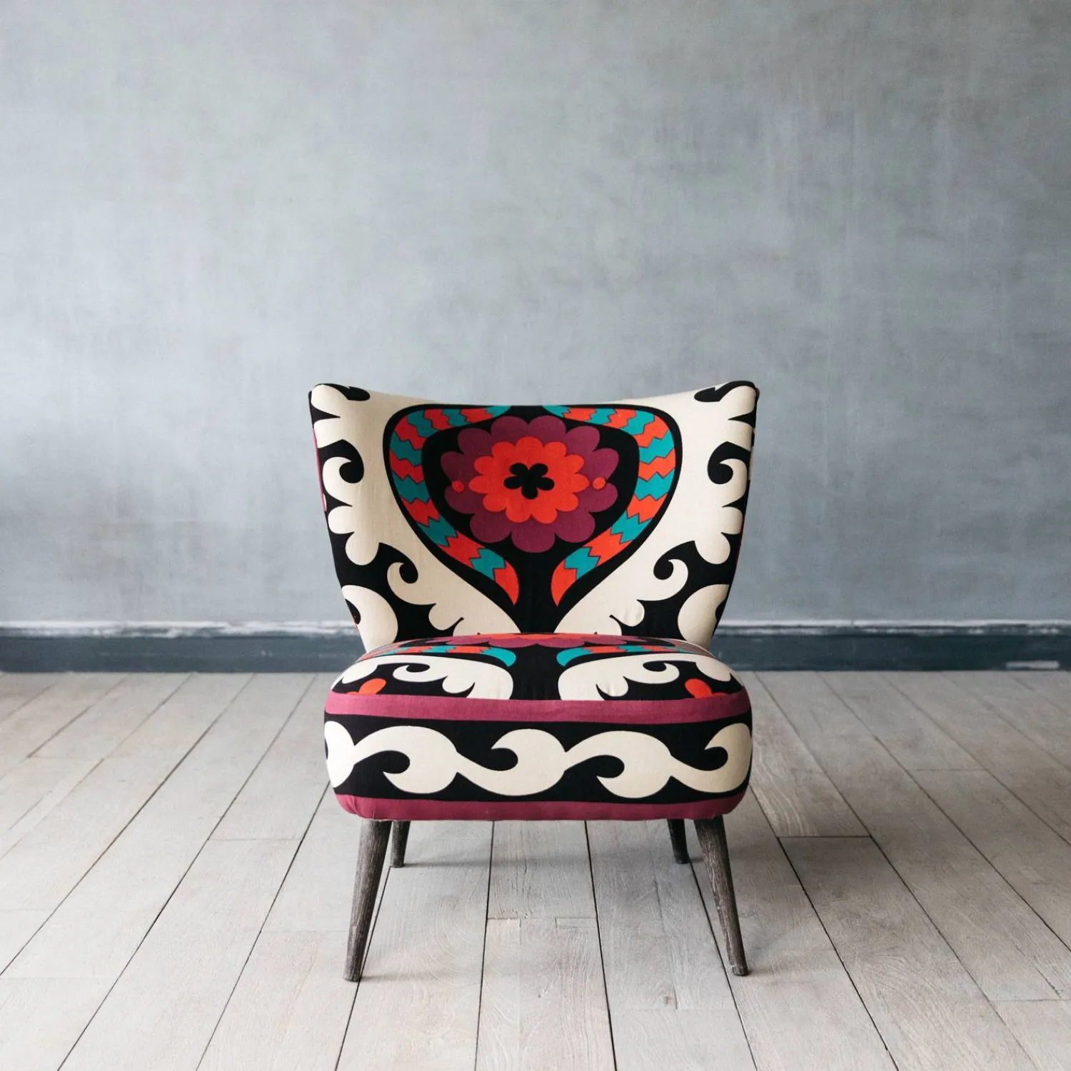 Graham & Green Alpana Suzani Patterned Cocktail Chair