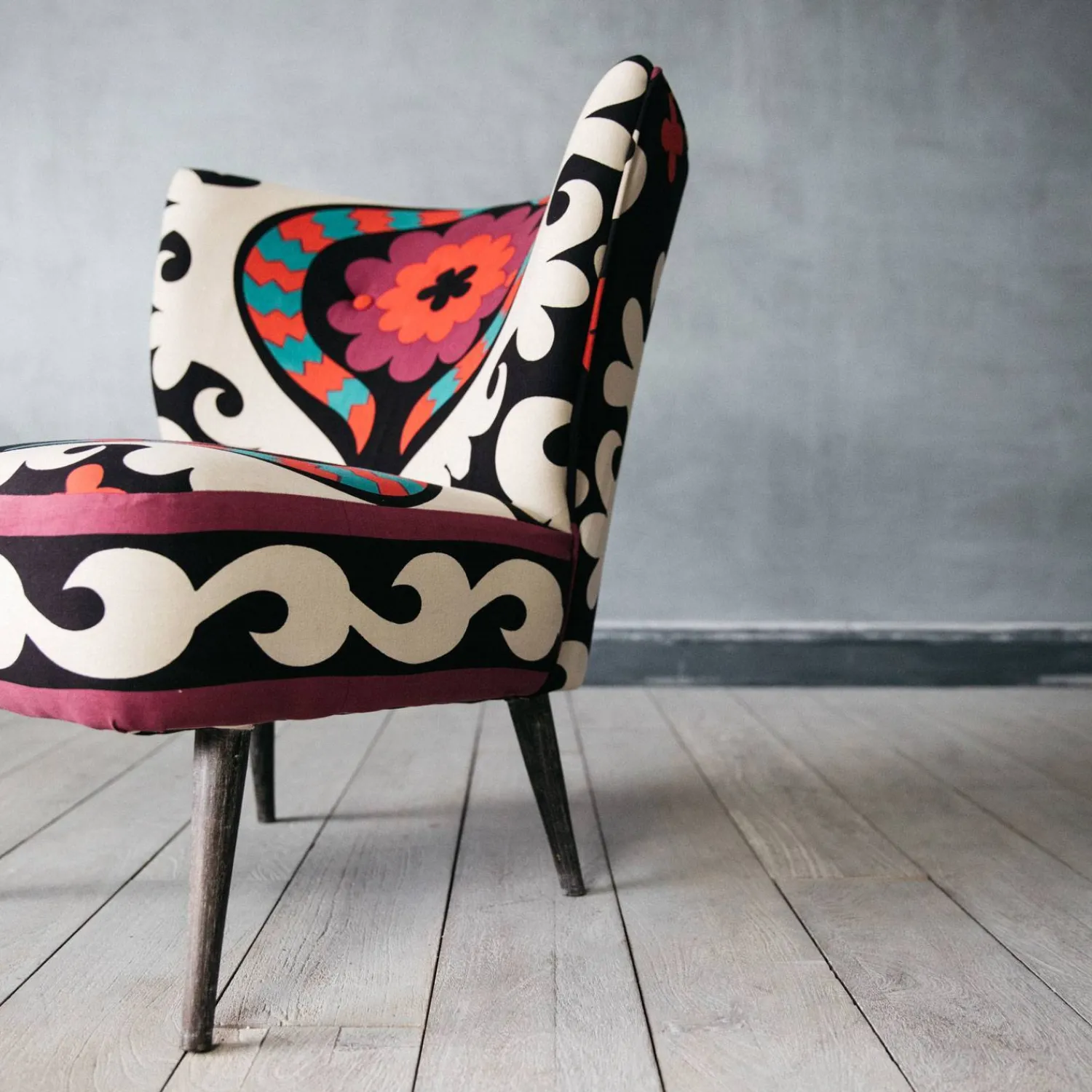 Graham & Green Alpana Suzani Patterned Cocktail Chair