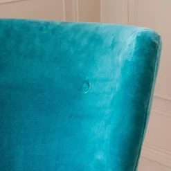 Graham & Green Alpana Teal Velvet Cocktail Chair
