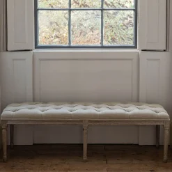 Graham & Green Amalie Linen Bench