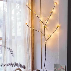 Graham & Green Amber Gemstone Tree Light