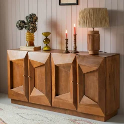 Graham & Green Ambleside Tile Four Door Sideboard