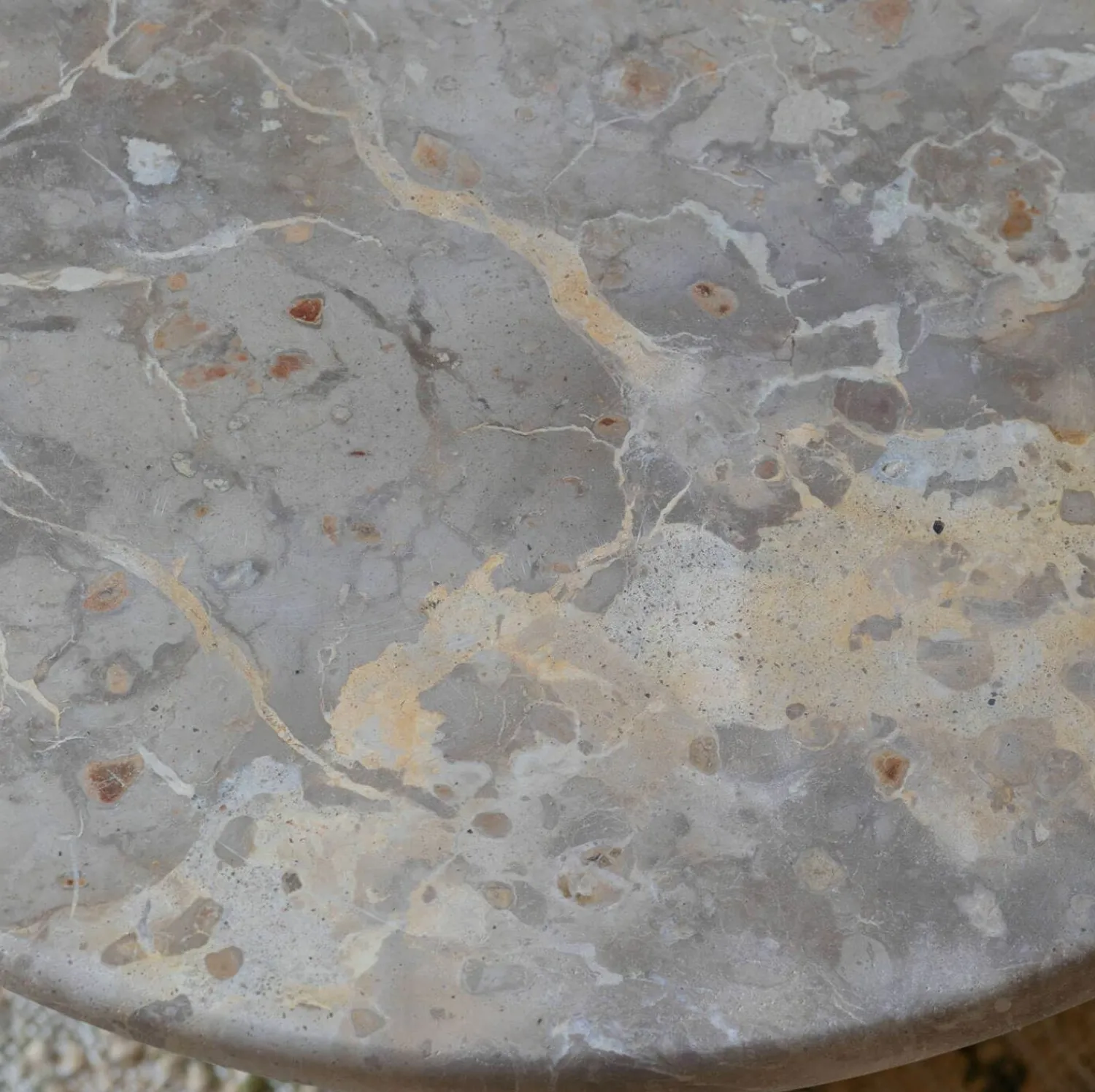 Graham & Green Anderson Marble and Mango Wood Side Table