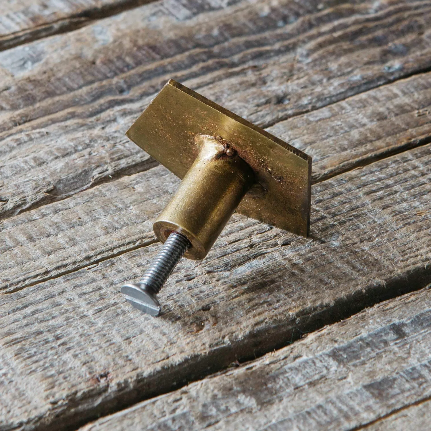 Graham & Green Angular Brass Plated Knob