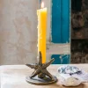 Graham & Green Antique Brass Starfish Candle Holder