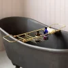 Graham & Green Antique Gold Over the Bath Tub Caddy