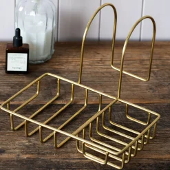 Graham & Green Antique Gold Side of the Bath Caddy