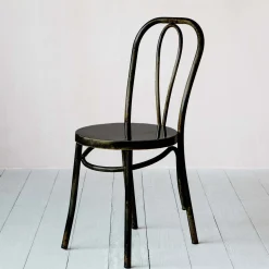 Graham & Green Antique Nickel Café Chair