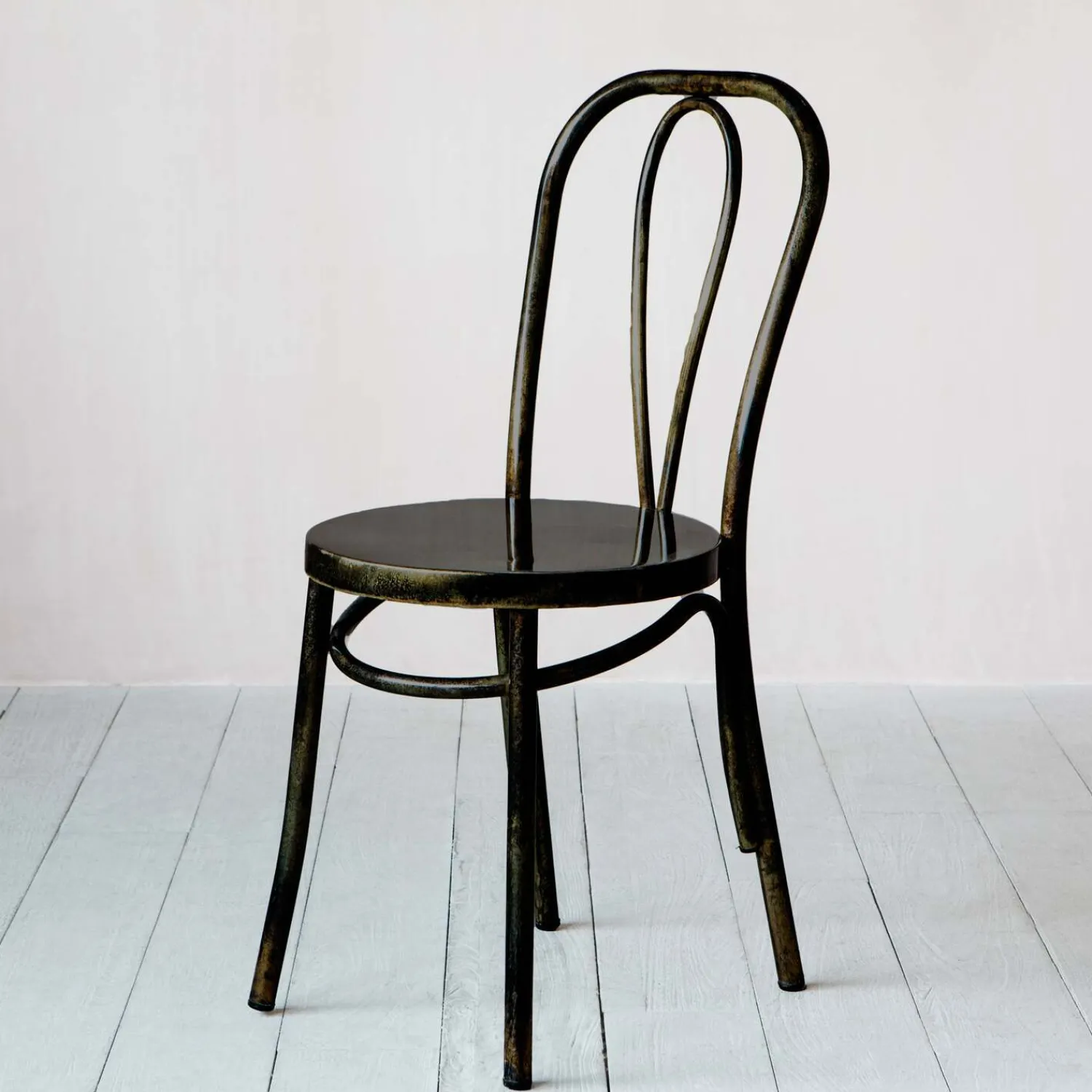 Graham & Green Antique Nickel Café Chair