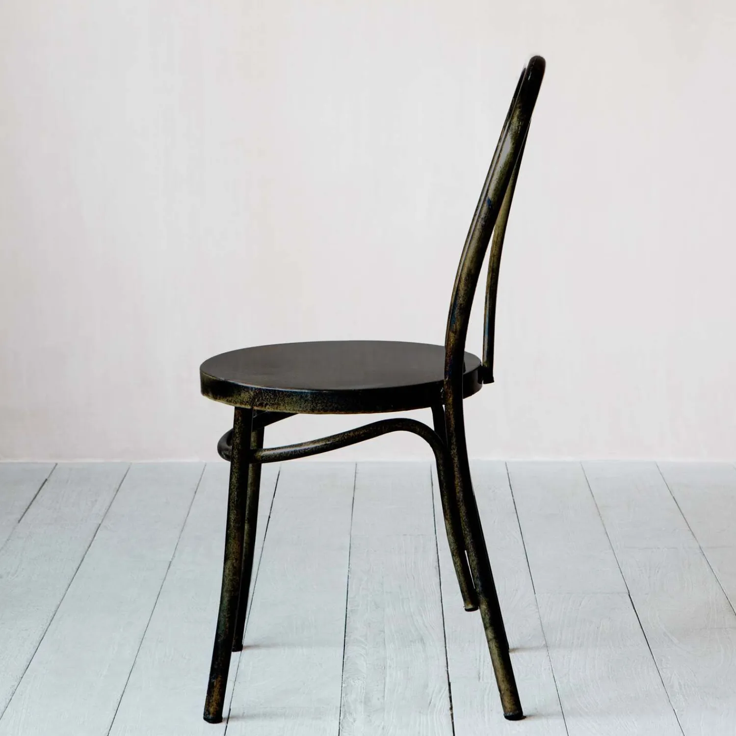 Graham & Green Antique Nickel Café Chair