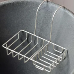 Graham & Green Antique Silver Side of the Bath Caddy