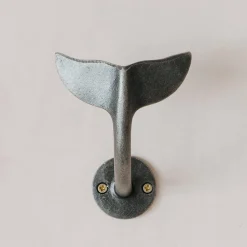 Graham & Green Antique Silver Whale Tail Hook