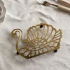 Graham & Green Antiqued Brass Swan Trivet