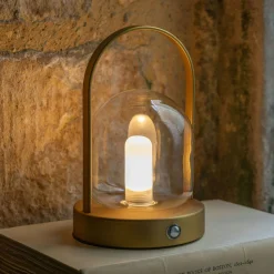 Graham & Green Antiqued Bronze Dome LED Table Lamp