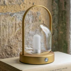Graham & Green Antiqued Bronze Dome LED Table Lamp