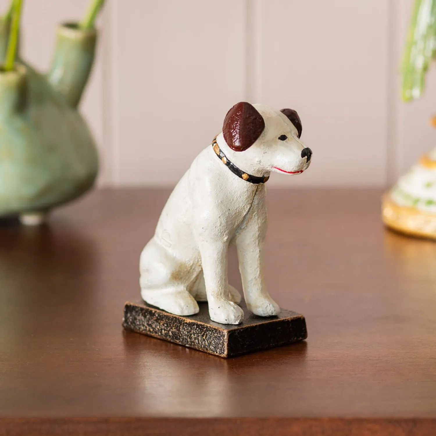 Graham & Green Antiqued Cast Iron Terrier Ornament
