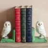 Graham & Green Antiqued Owl Bookends