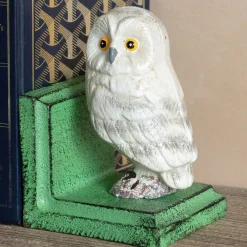 Graham & Green Antiqued Owl Bookends