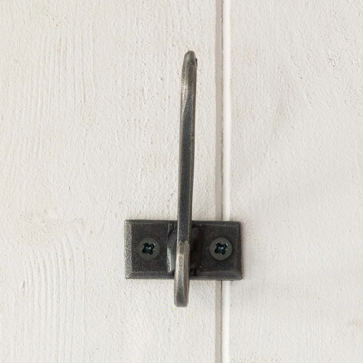 Graham & Green Antiqued Silver Iron Double Wall Hook