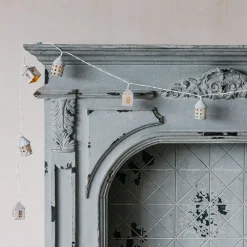 Graham & Green Antiqued Winter Village Garland