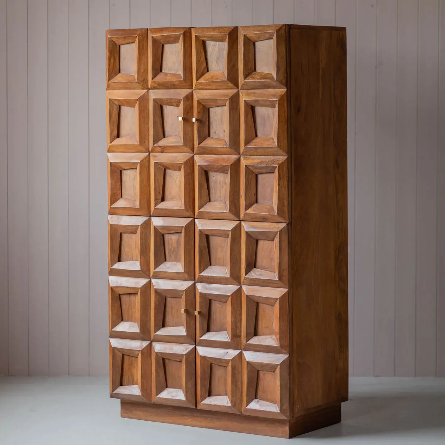 Graham & Green Apsley Tile Four Door Tall Cabinet
