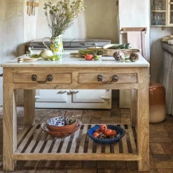 Graham & Green Aria Marble Kitchen Island
