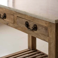 Graham & Green Aria Marble Kitchen Island
