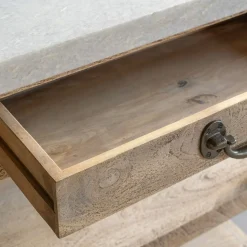 Graham & Green Aria Marble Topped Kitchen Breakfast Bar