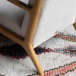 Graham & Green Ashton Chalk Bouclé Armchair