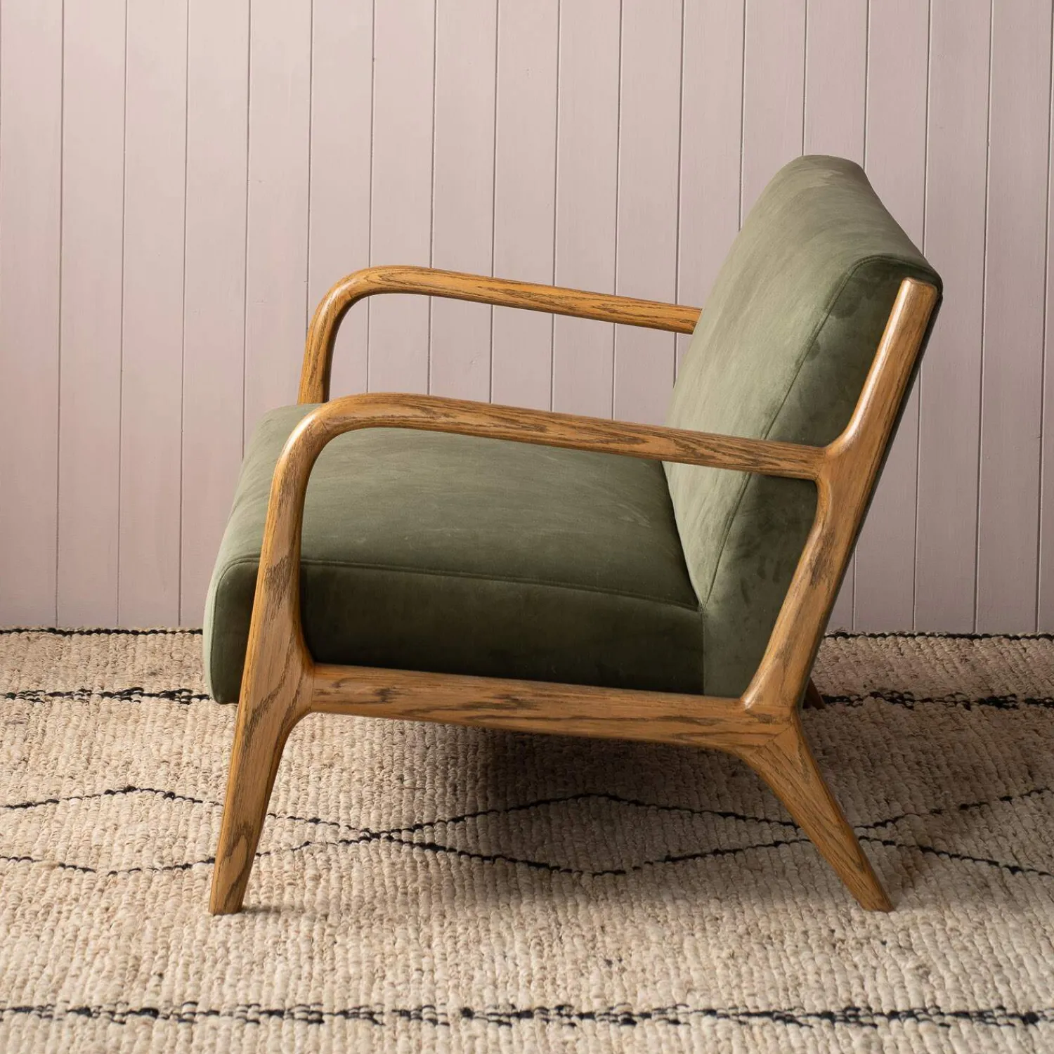Graham & Green Ashton Two Seater Moss Green Sofa