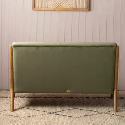 Graham & Green Ashton Two Seater Moss Green Sofa