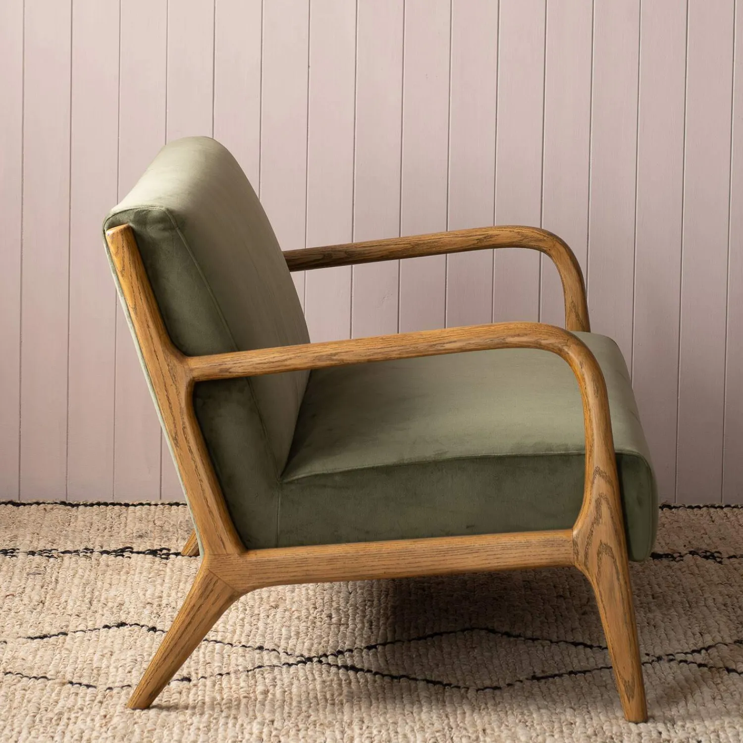 Graham & Green Ashton Two Seater Moss Green Sofa