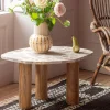 Graham & Green Atticus Brown Marble Side Table