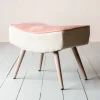 Graham & Green Audrey Rose Velvet Stool